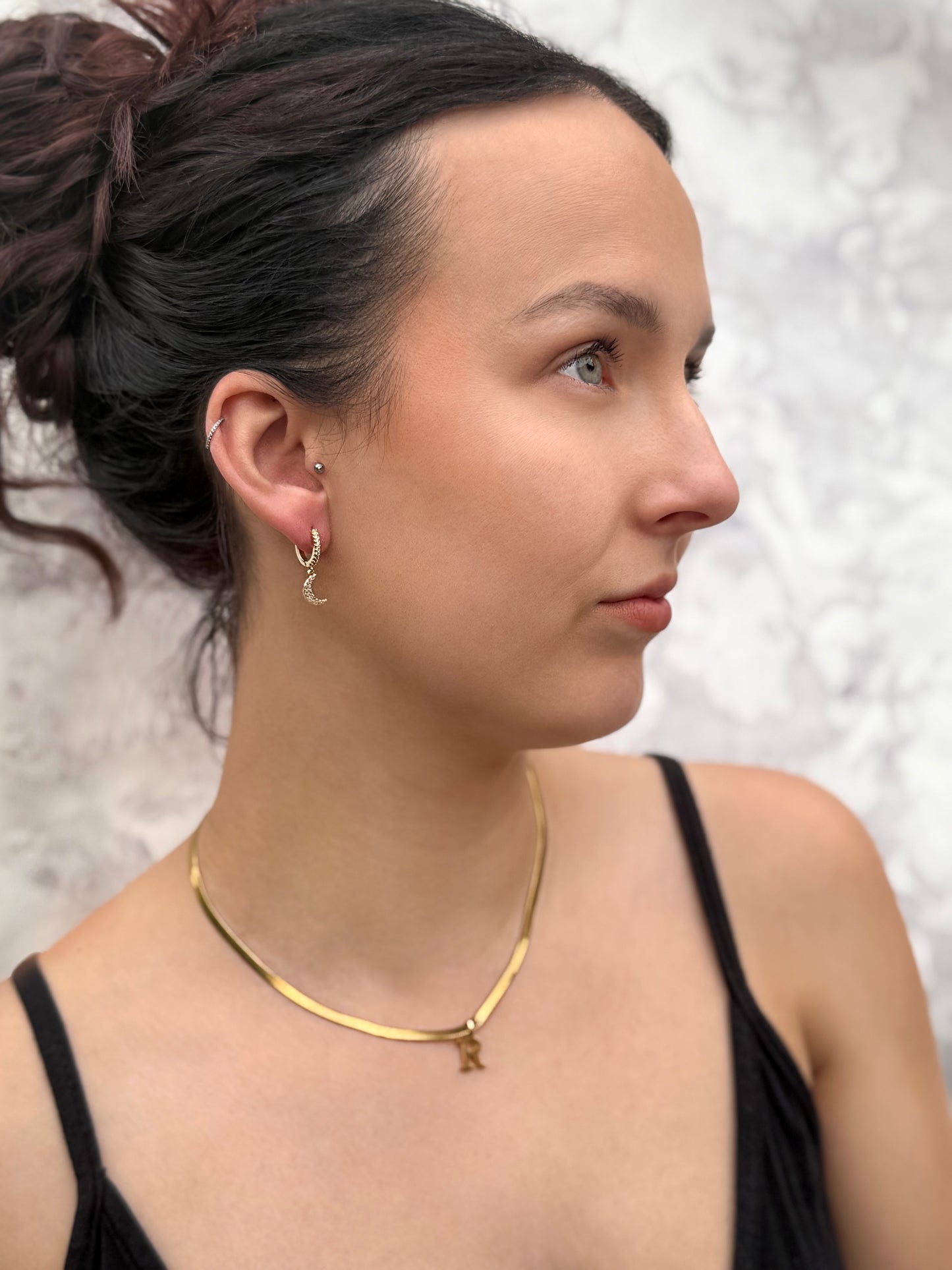 Moon & Star Earrings Gold or Silver