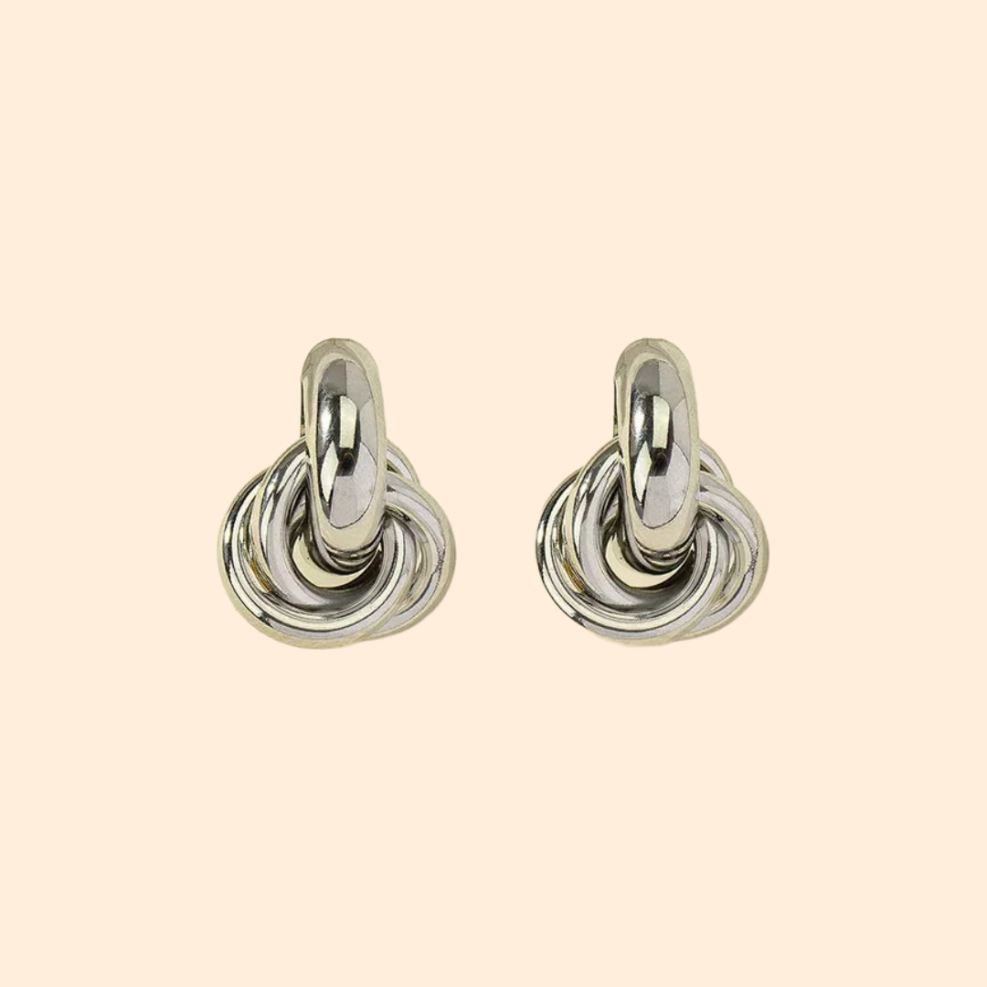 Knot Earrings Silver