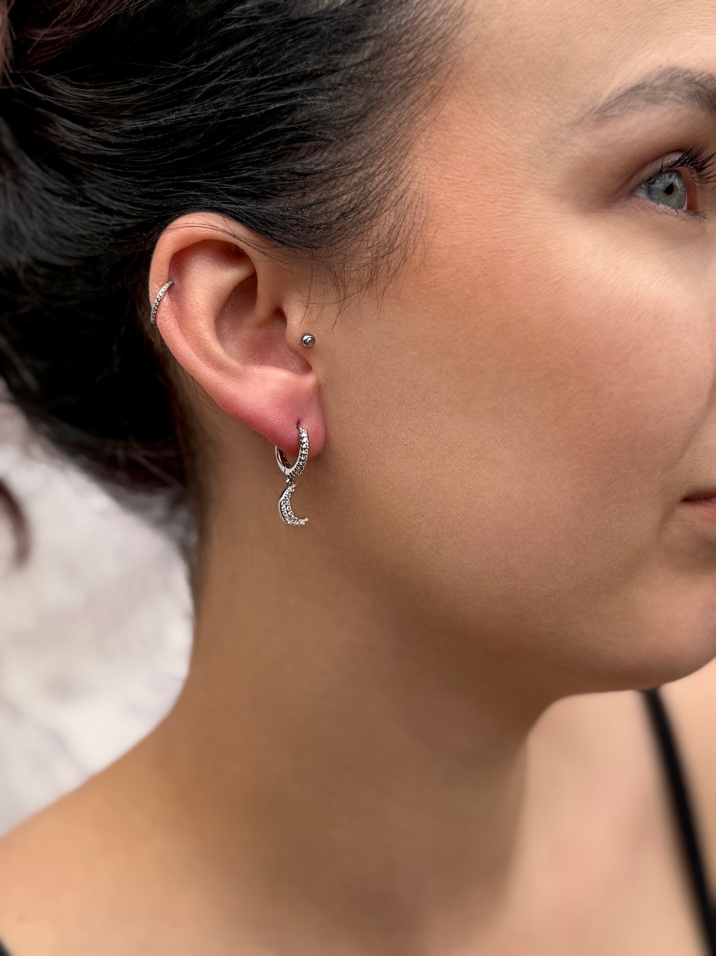 Moon & Star Earrings Gold or Silver
