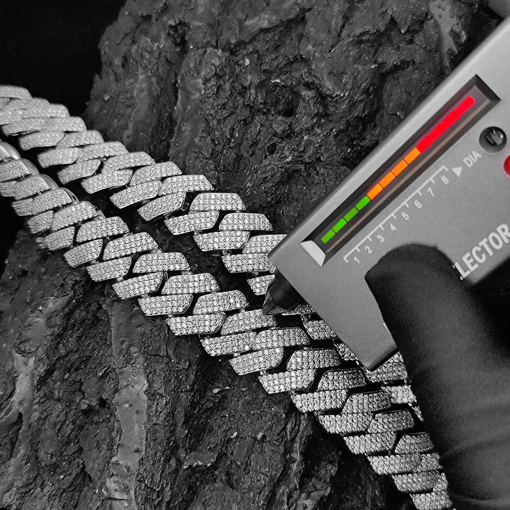 8mm/10mm/15mm/20mm Moissanite Cuban Bracelet