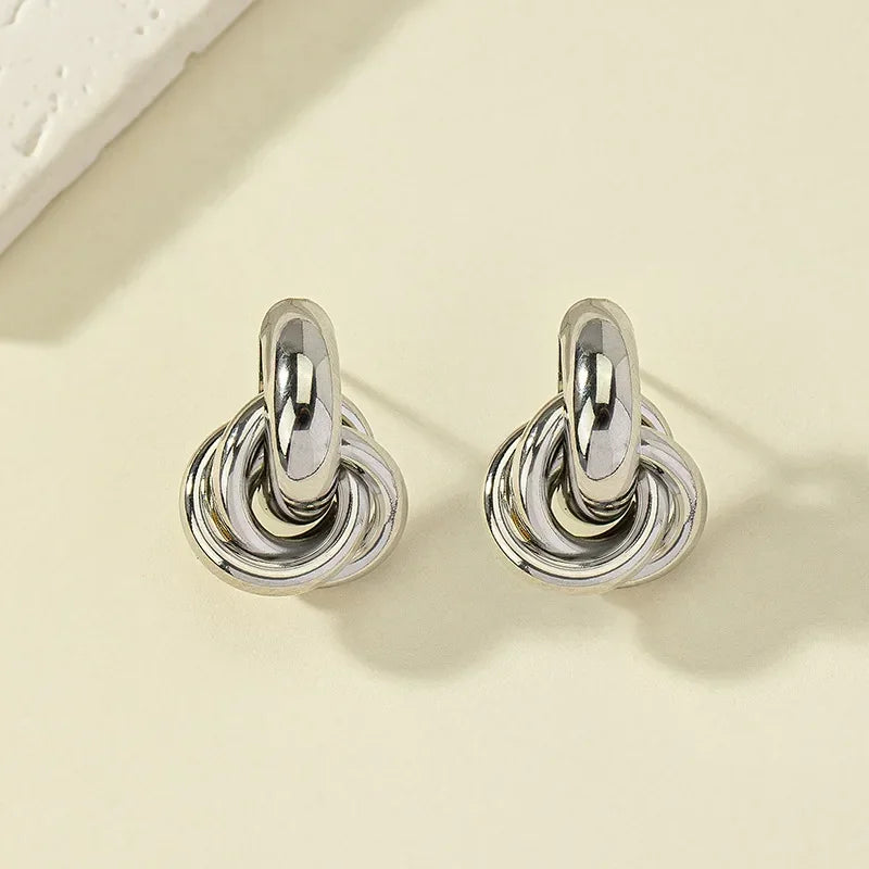Knot Earrings Silver