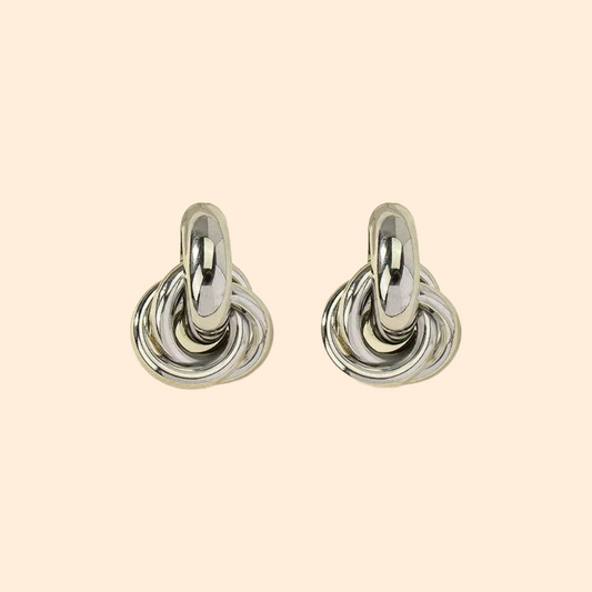 Knot Earrings Silver