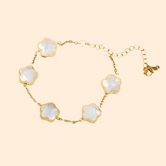 Pearl Clover Bracelet