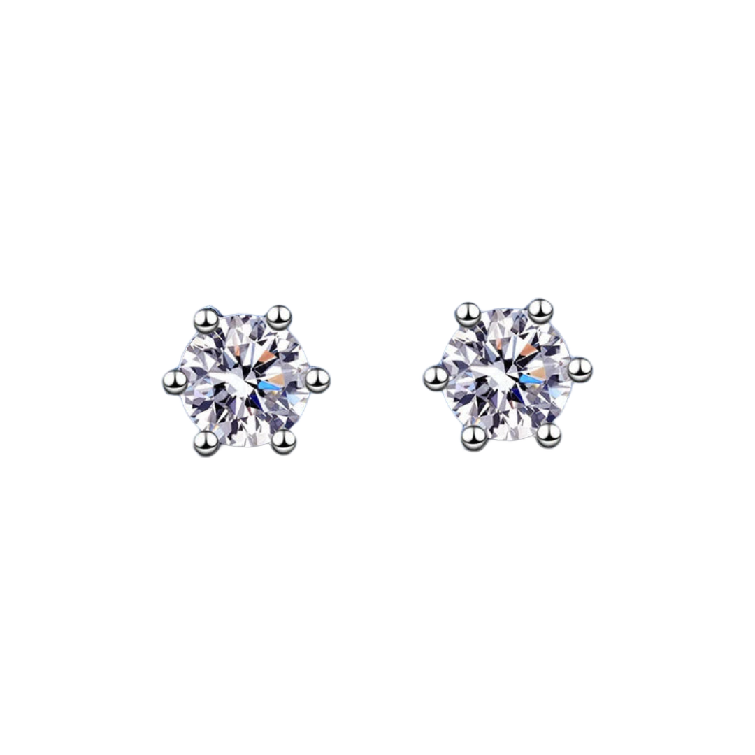 Moissanite Stud Earrings 0.1 - 1.0ct