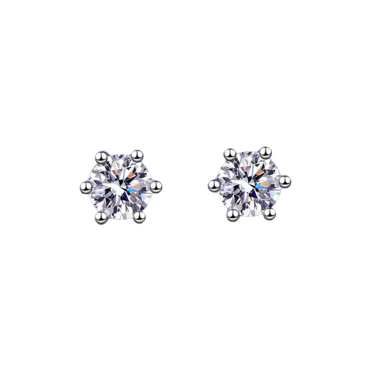 Moissanite Stud Earrings 0.1 - 1.0ct