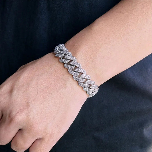 Cuban chain bracelet mens stainless steel luxury jewelry
