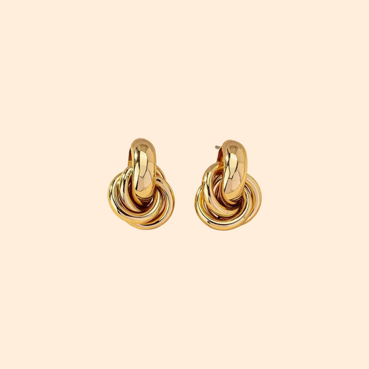 Knot Earrings Gold